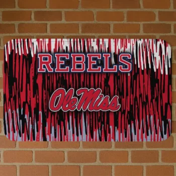 Ole Miss Rebels Vertical Flow Red Doormat