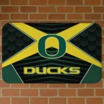 Oregon Ducks Techno Camo Green Black Doormat