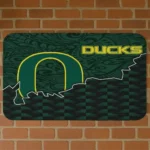 Oregon Ducks Tribal Detailing Green Black Doormat