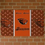 Oregon State Beavers Chevron Stack Orange Doormat