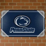 Penn State Nittany Lions Silver Halftone Blue Doormat