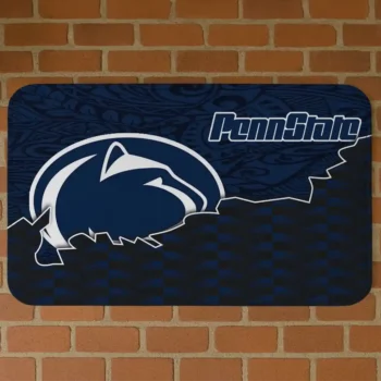 Penn State Nittany Lions Tribal Detailing Blue Black Doormat