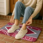 personalized-alabama-crimson-tide-football-crest-crimson-black-doormat-best-selling.webp