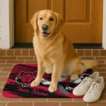 personalized-arkansas-state-red-wolves-mickey-quarterback-scarlet-black-doormat-best-selling.webp