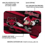personalized-arkansas-state-red-wolves-mickey-quarterback-scarlet-black-doormat-best-selling.webp