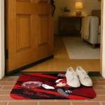 personalized-jacksonville-state-gamecocks-mickey-quarterback-red-black-doormat-best-selling.webp