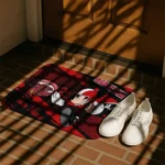 personalized-jacksonville-state-gamecocks-mickey-quarterback-red-black-doormat-best-selling.webp