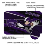 personalized-kansas-state-wildcats-mickey-quarterback-purple-black-doormat-best-selling.webp