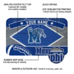 personalized-memphis-tigers-football-crest-blue-black-doormat-best-selling.webp