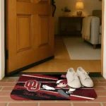 personalized-oklahoma-sooners-mickey-quarterback-crimson-black-doormat-best-selling.webp