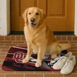 personalized-oklahoma-sooners-mickey-quarterback-crimson-black-doormat-best-selling.webp