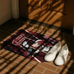 personalized-oklahoma-sooners-mickey-quarterback-crimson-black-doormat-best-selling.webp