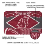 personalized-washington-state-cougars-football-crest-crimson-black-doormat-best-selling.webp