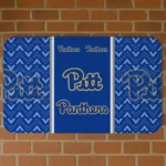 Pittsburgh Panthers Chevron Stack Royal Blue Doormat