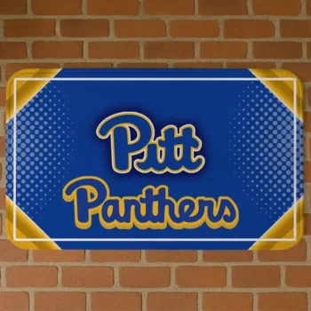 Pittsburgh Panthers Silver Halftone Royal Blue Doormat