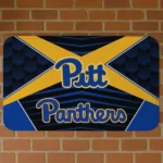 Pittsburgh Panthers Techno Camo Royal Blue Black Doormat