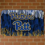 Pittsburgh Panthers Vertical Flow Royal Blue Doormat