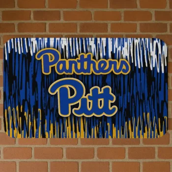 Pittsburgh Panthers Vertical Flow Royal Blue Doormat