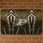 Purdue Boilermakers Graphic Stripes Gold Doormat