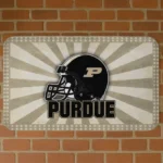 Purdue Boilermakers Helmet Centerpiece Gold Doormat