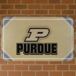 Purdue Boilermakers Silver Halftone Gold Doormat