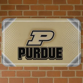 Purdue Boilermakers Silver Halftone Gold Doormat