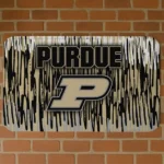 Purdue Boilermakers Vertical Flow Gold Doormat