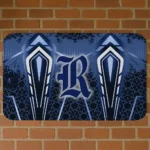 Rice Owls Graphic Stripes Navy Blue Doormat
