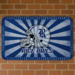 Rice Owls Helmet Centerpiece Navy Blue Doormat