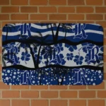 Rice Owls Palm Silhouette Navy Blue Black Doormat