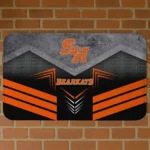 Sam Houston Bearkats Chevron Points Orange Black Doormat