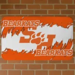 Sam Houston Bearkats Plate Rip Orange Doormat