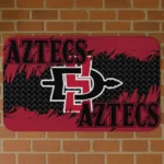 San Diego State Aztecs Plate Rip Red Doormat