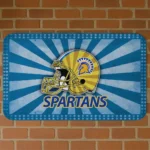 San Jose State Spartans Helmet Centerpiece Blue Doormat