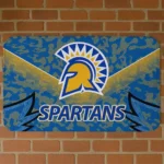 San Jose State Spartans Layered Lines Blue Doormat