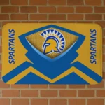 San Jose State Spartans Ninja Mesh Blue Doormat
