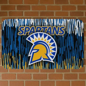San Jose State Spartans Vertical Flow Blue Doormat
