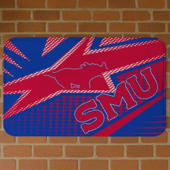 SMU Mustangs Sharp Flash Blue Doormat