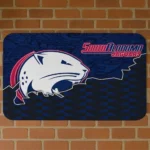 South Alabama Jaguars Tribal Detailing Blue Black Doormat