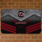 South Carolina Gamecocks Chevron Points Garnet Black Doormat