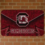 South Carolina Gamecocks Layered Lines Garnet Doormat