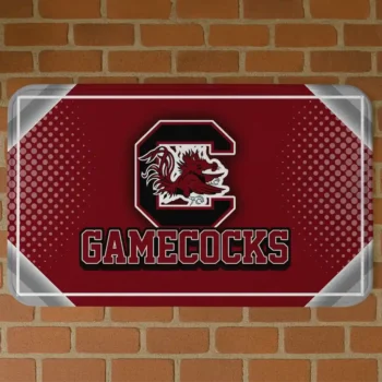 South Carolina Gamecocks Silver Halftone Garnet Doormat