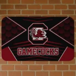 South Carolina Gamecocks Techno Camo Garnet Black Doormat