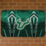 South Florida Bulls Graphic Stripes Green Doormat