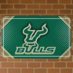South Florida Bulls Silver Halftone Green Doormat