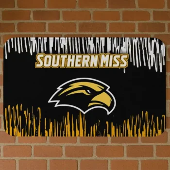 Southern Miss Golden Eagles Vertical Flow Black Doormat