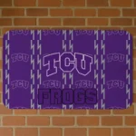 TCU Horned Frogs Bolt Row Purple Doormat