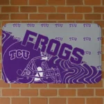 TCU Horned Frogs Football Pride Purple Doormat