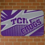 TCU Horned Frogs Sharp Flash Purple Doormat
