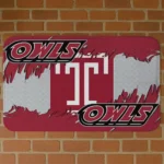 Temple Owls Plate Rip Red Doormat